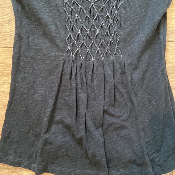 Anthropologie Black V-Neck Tee - Picture 5 of 5